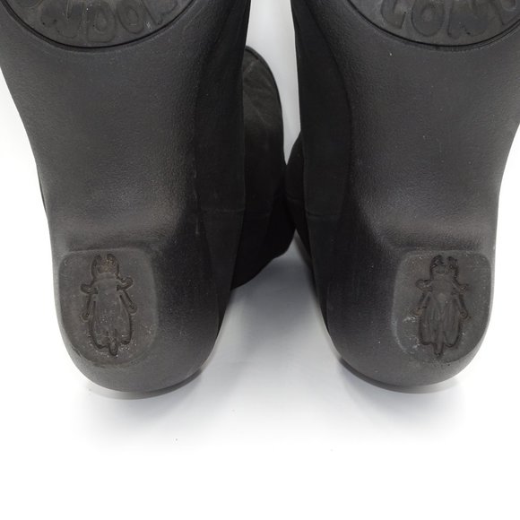 Fly London Blk Suede Slouch Ankle Boots | EUC | 39 - Picture 7 of 16